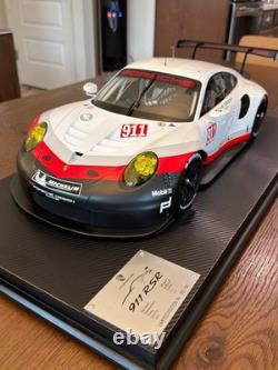 Porsche 911 RSR 18 Official Model Ltd Edition 20/50 Display Case & Plaque RARE