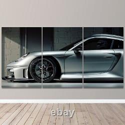 Porsche 911 Special Edition Sports Car 3 Piece Canvas Wall Art Print Home Decor