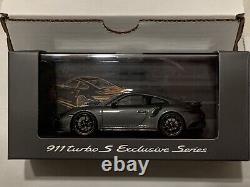 Porsche 911 Turbo S Exclusive Series (991.2) Agate Grey Spark 143