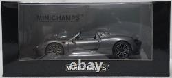 Porsche 918 Spyder 2013 Grey Met 143 Minichamps 410062132 EXTREMELY RARE! (16)