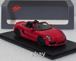 Porsche 981 Boxster Spyder 2015 Red 143 Spark S4932 EXTREMELY RARE! (15)