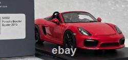 Porsche 981 Boxster Spyder 2015 Red 143 Spark S4932 EXTREMELY RARE! (15)