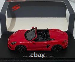 Porsche 981 Boxster Spyder 2015 Red 143 Spark S4932 EXTREMELY RARE! (15)