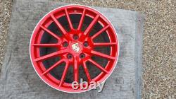 Porsche 987 Cayman-r Special Edition Oem Sport Design Red Wheel/tire/tpms & Caps