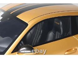 Porsche 991.2 Turbo S Orange Metallic with Black Stripes 1/18 Model Car by GT Sp