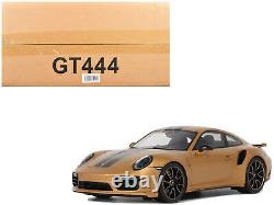 Porsche 991.2 Turbo S Orange Metallic with Black Stripes 1/18 Model Car by GT Sp