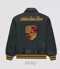 Porsche 993 Turbo Leather Club Jacket Limited Edition Biker Leather Jacket
