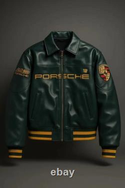 Porsche 993 Turbo Leather Club Jacket Limited Edition Biker Leather Jacket