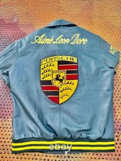 Porsche 993 Turbo Leather Club Jacket Limited Edition Biker Leather Jacket