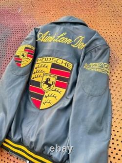 Porsche 993 Turbo Leather Club Jacket Limited Edition Biker Leather Jacket