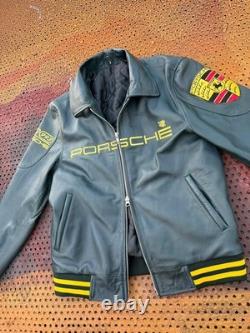 Porsche 993 Turbo Leather Club Jacket Limited Edition Biker Leather Jacket