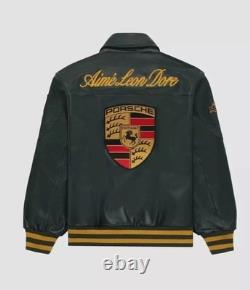 Porsche 993 Turbo Leather Club Jacket Limited Edition Biker Leather Jacket NWT