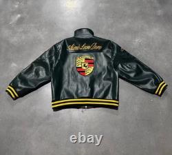 Porsche 993 Turbo Leather Club Jacket Limited Edition Biker Leather Jacket NWT