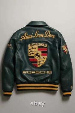 Porsche 993 Turbo Leather Jacket Limited Edition Biker Leather Jacket NWT