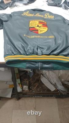 Porsche 993 Turbo Leather Jacket Limited Edition Biker Leather Jacket NWT