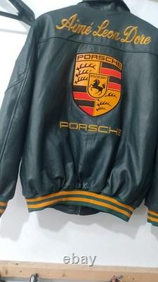 Porsche 993 Turbo Leather Jacket Limited Edition Biker Leather Jacket NWT