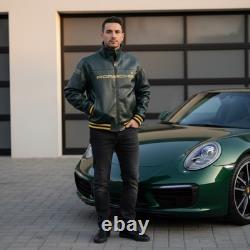 Porsche 993 Turbo Leather Jacket Limited Edition Racing Green Cowhide Biker
