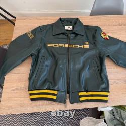 Porsche 993 Turbo Leather Jacket Limited Edition Racing Green Cowhide Biker
