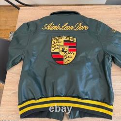 Porsche 993 Turbo Leather Jacket Limited Edition Racing Green Cowhide Biker
