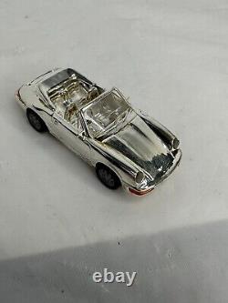 Porsche Car 911 Carrera Cabriole 925 Sterling Silver Desk Model Germany Rare