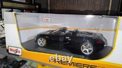 Porsche Carrera GT 118 Maisto Black CGT Premiere Edition Diecast Model Car
