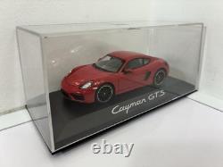 Porsche Cayman GTS 2015 Carmine Red 143 Minichamps Paul's Model Art with Case