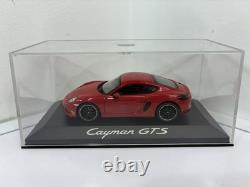 Porsche Cayman GTS 2015 Carmine Red 143 Minichamps Paul's Model Art with Case