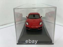 Porsche Cayman GTS 2015 Carmine Red 143 Minichamps Paul's Model Art with Case