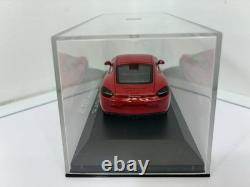 Porsche Cayman GTS 2015 Carmine Red 143 Minichamps Paul's Model Art with Case