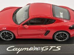 Porsche Cayman GTS 2015 Carmine Red 143 Minichamps Paul's Model Art with Case