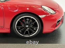Porsche Cayman GTS 2015 Carmine Red 143 Minichamps Paul's Model Art with Case