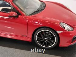 Porsche Cayman GTS 2015 Carmine Red 143 Minichamps Paul's Model Art with Case