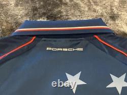 Porsche Design / Puma Ltd Ed. USA Soccer Style T-shirt With Collar USA Size XL