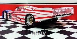 Porsche Race Car118Le Mans Racing Custom Built24Metal Body12Model Carousel RED