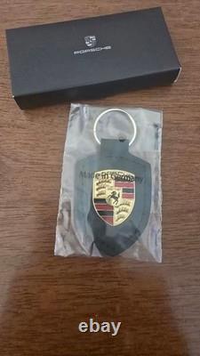 Porsche Special Edition Key Chain Dark Green Rubber Emblem