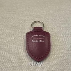 Porsche Special Edition Leather Keychain Emblem Driven by Dreams New