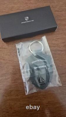 Porsche Special Edition Rubber Key Chain Dark Green Emblem Driven by Dreams