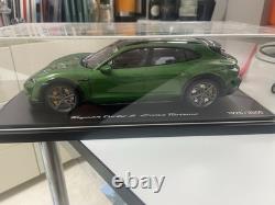 Porsche Taycan 118 Dealer Special Edition Turbo S Green Diecast Model