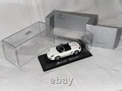 RARE 2010 Porsche 987.2 Boxster Spyder WHT 1/43 Minichamps WAP0201010A DLR PROMO