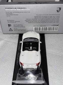 RARE 2010 Porsche 987.2 Boxster Spyder WHT 1/43 Minichamps WAP0201010A DLR PROMO