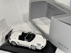 RARE 2010 Porsche 987.2 Boxster Spyder WHT 1/43 Minichamps WAP0201010A DLR PROMO