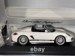RARE 2010 Porsche 987.2 Boxster Spyder WHT 1/43 Minichamps WAP0201010A DLR PROMO