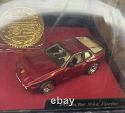 RARE HTF TYCO MATCHBOX Gold Collection ('96) Porsche 944 Turbo (RED) 1/5000 MIB