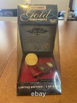 RARE HTF TYCO MATCHBOX Gold Collection ('96) Porsche 944 Turbo (RED) 1/5000 MIB