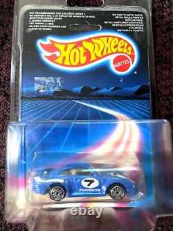 RARE Hot Wheels 1986 Porsche 959 International Card non Metallic Enamel Blue Col