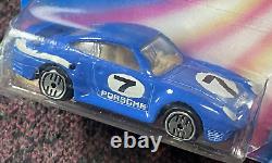 RARE Hot Wheels 1986 Porsche 959 International Card non Metallic Enamel Blue Col