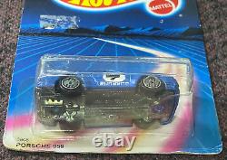 RARE Hot Wheels 1986 Porsche 959 International Card non Metallic Enamel Blue Col