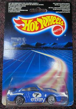 RARE Hot Wheels 1986 Porsche 959 International Card non Metallic Enamel Blue Col