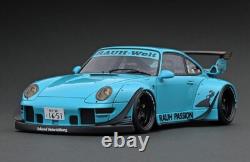RARE Ignition Model 1/18 RWB 993 RAUH PASSION Light Blue? Special Edition JDM