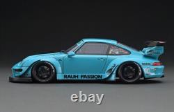 RARE Ignition Model 1/18 RWB 993 RAUH PASSION Light Blue? Special Edition JDM